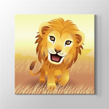 Lion Kanvas Tablo