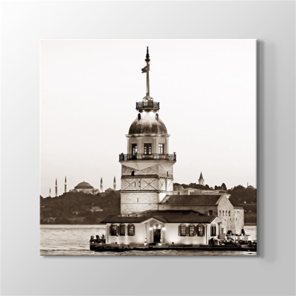 İstanbul - Kız Kulesi IV Kanvas Tablo