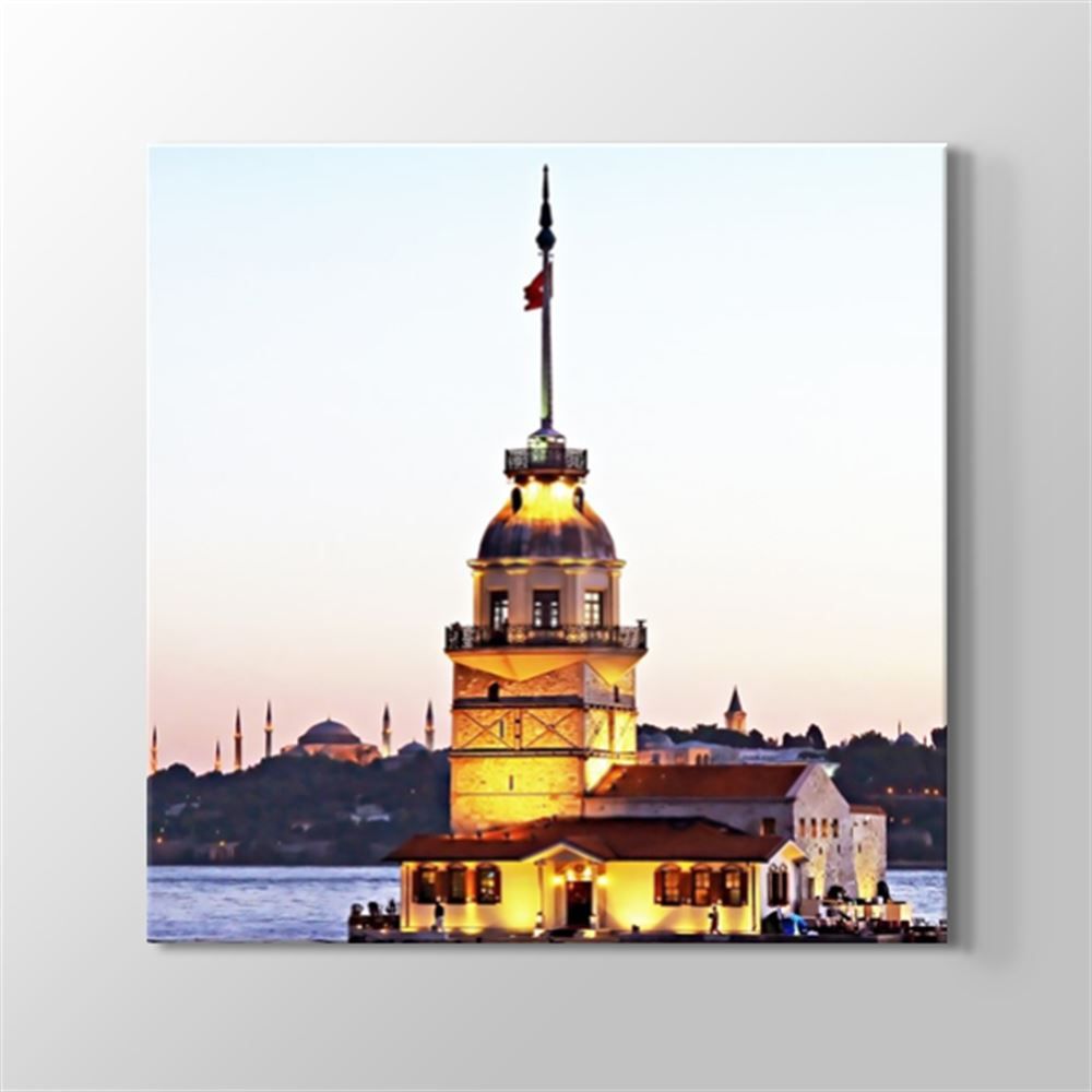 İstanbul - Kız Kulesi Kanvas Tablo