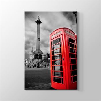 Londra - Trafalgar Meydanı Kanvas Tablo