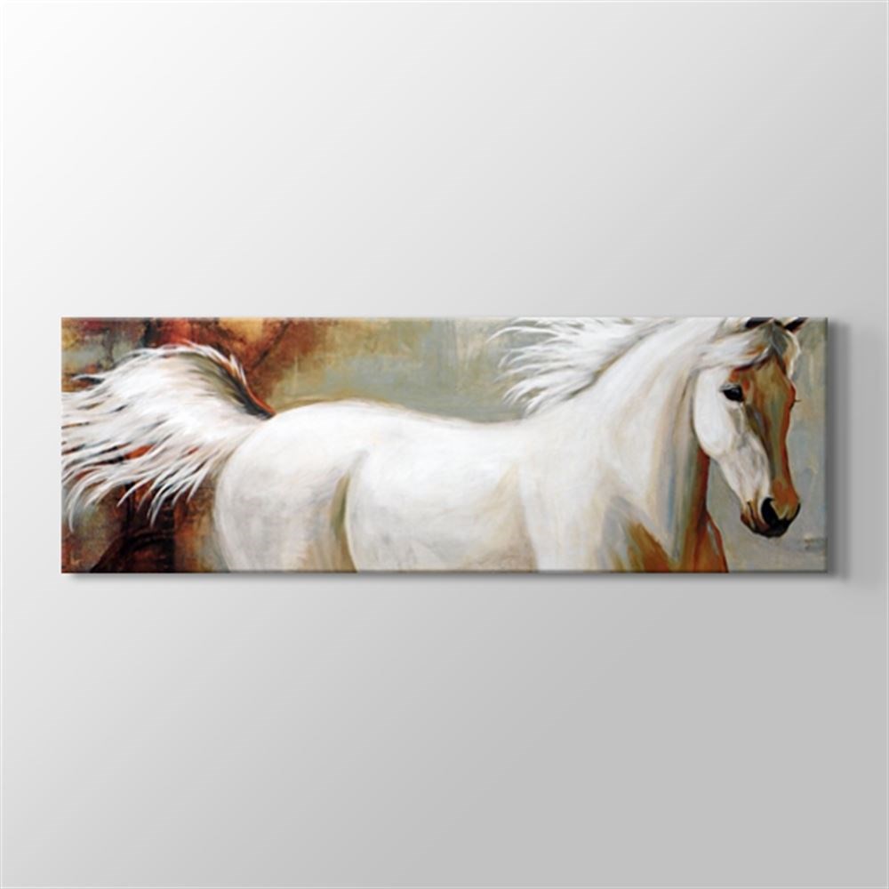 White Horse Kanvas Tablo