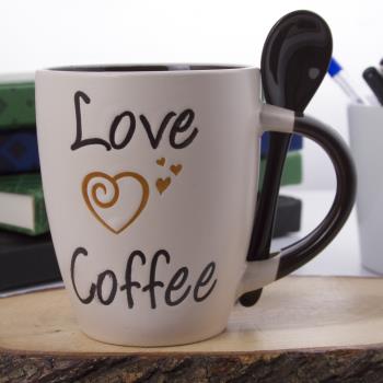 Love Coffee Kaşıklı Kupa