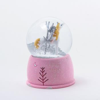 Çoçuk At Figürlü İşıklı Kar Küresi (Minik)