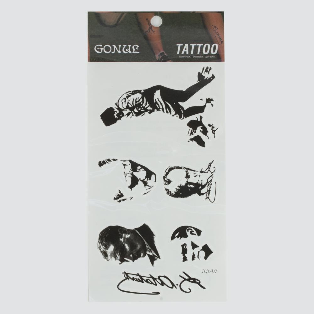 Atatürk Figürlü Tattoo Dövme Sticker