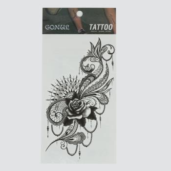 Gül Figürlü Tattoo Dövme Sticker