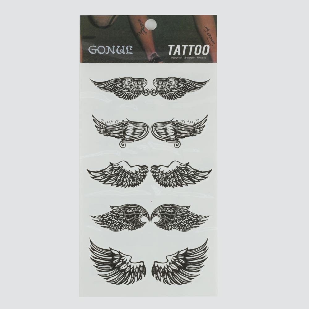 Kanat Figürlü Tattoo Dövme Sticker