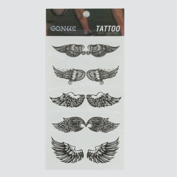 Kanat Figürlü Tattoo Dövme Sticker