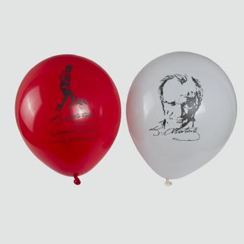 100'lü Atatürk Baskılı Balon
