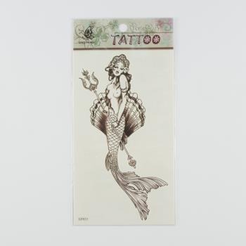 Deniz Kızı Figürlü Tattoo Dövme Sticker