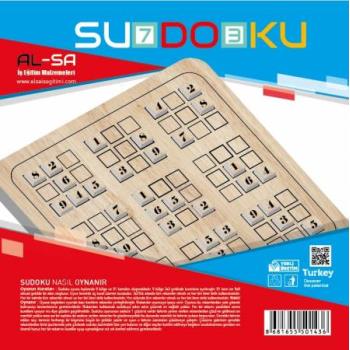 Ahşap Sudoku Zeka Geliştirici Kutu Oyunu