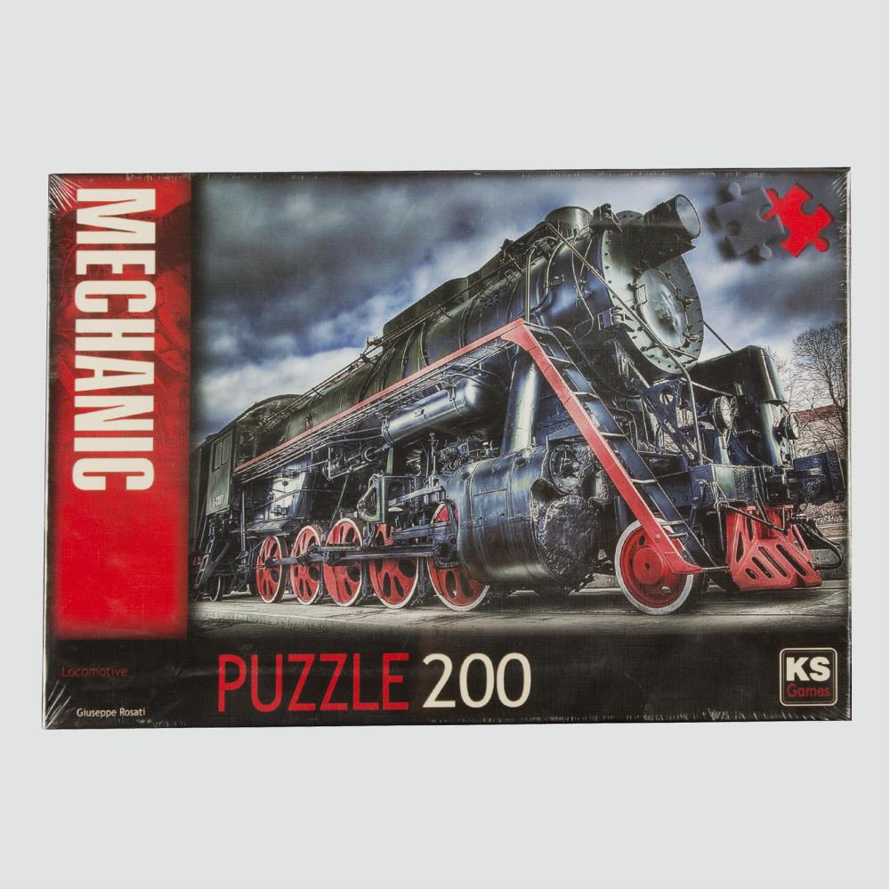 Makine / Lokomotif Puzzle 200 Parça KS Games