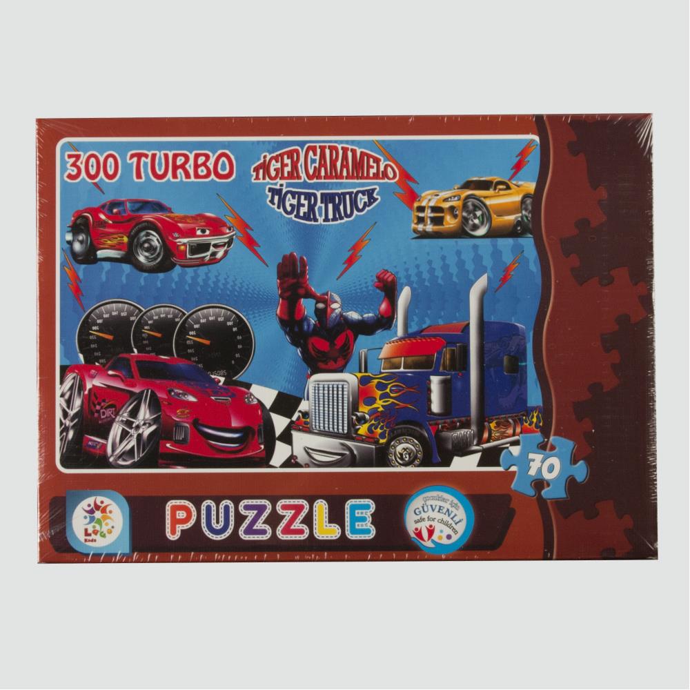Turbo Taşıtlar 70 Parça Puzzle Laço Kids