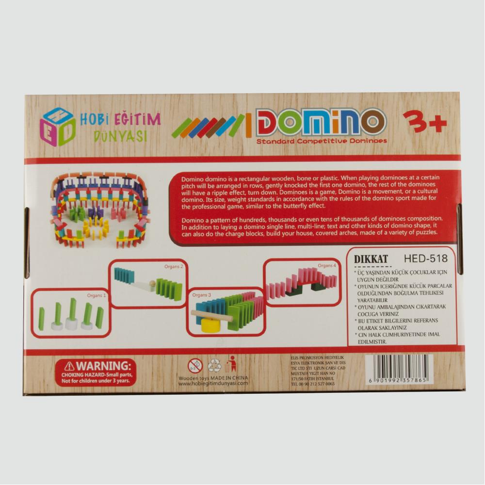 Domino Oyunu Ahşap 200 Parça Hobi Eğitim Dünyası