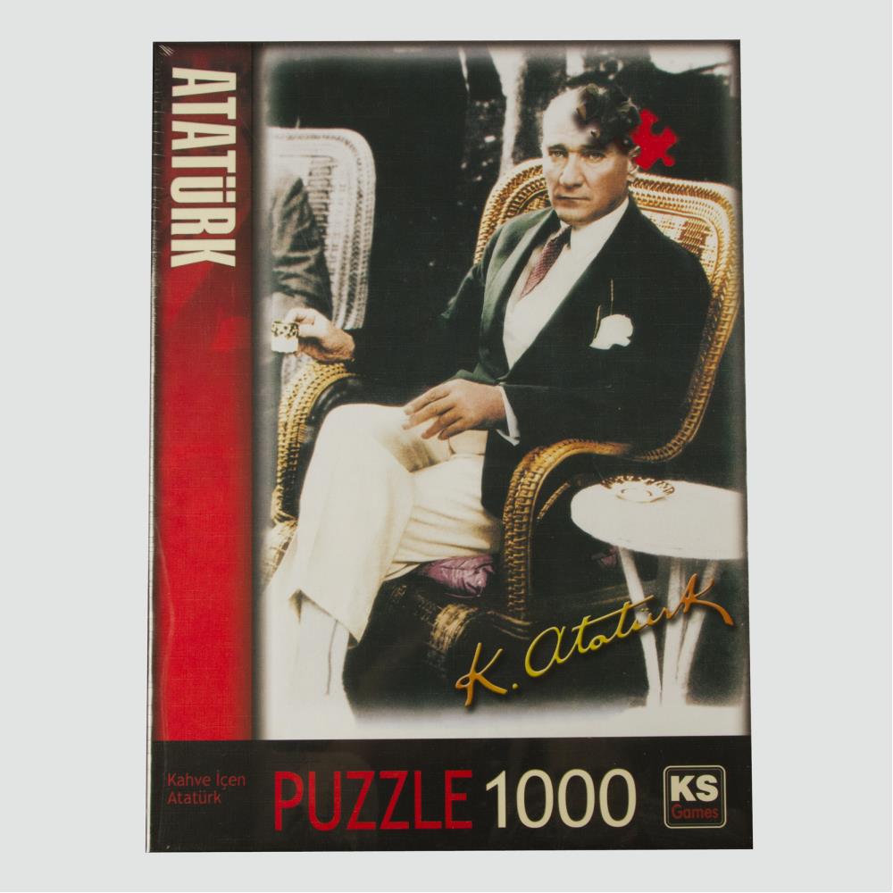 Kahve İçen Atatürk 1000 Parça KS Games Puzzle