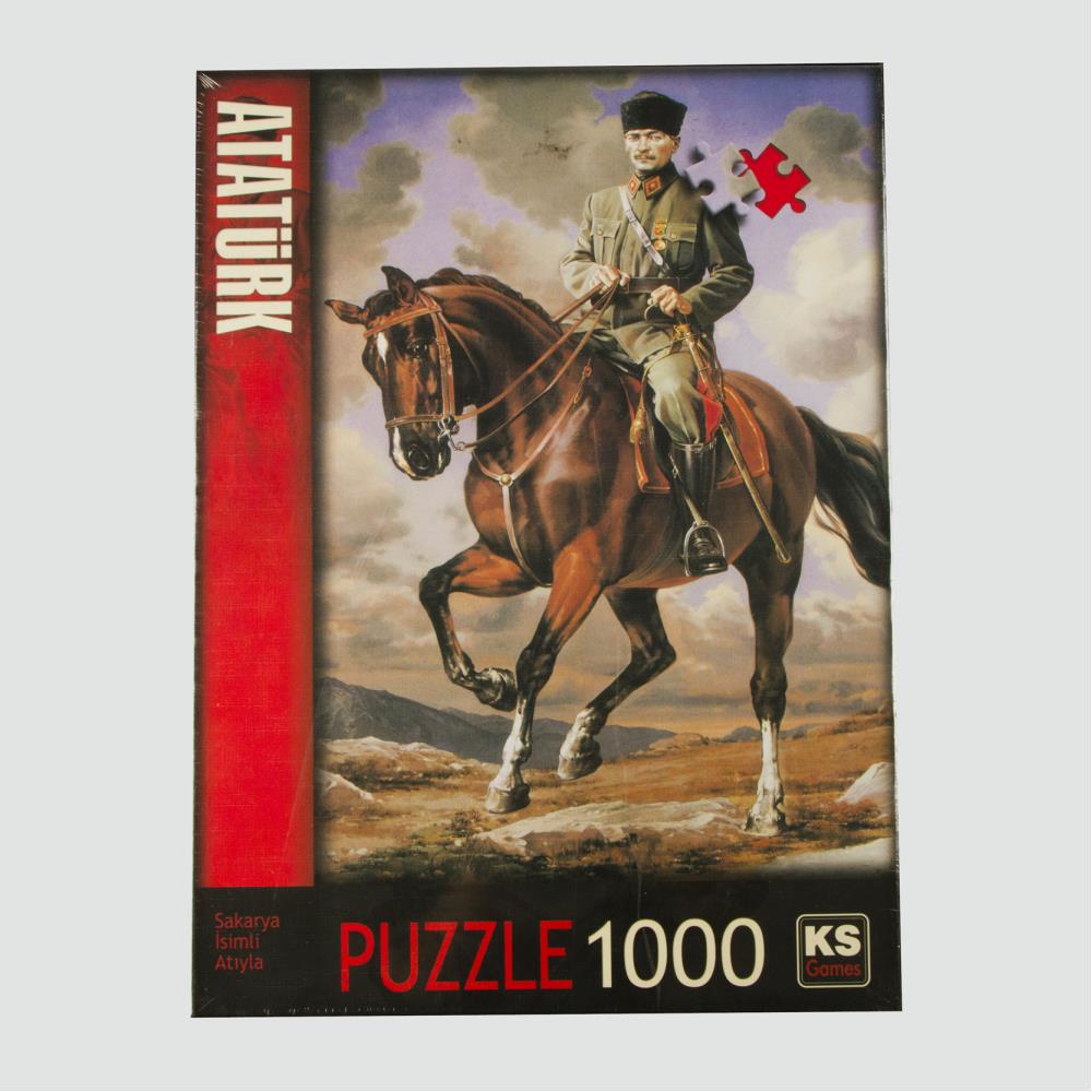 Sakarya İsimli Atıyla Atatürk 1000 Parça Puzzle KS Games