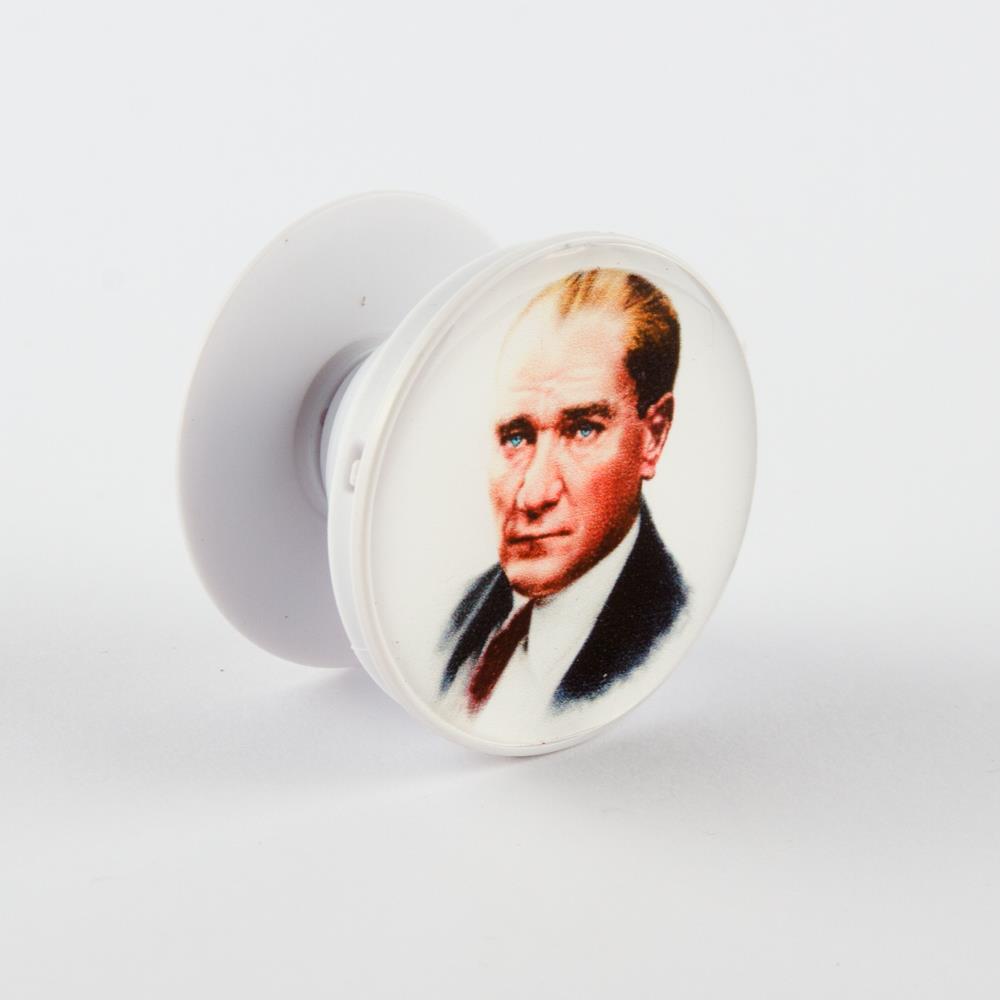 Atatürk Figürlü Pop Socket Telefon Tutacağı