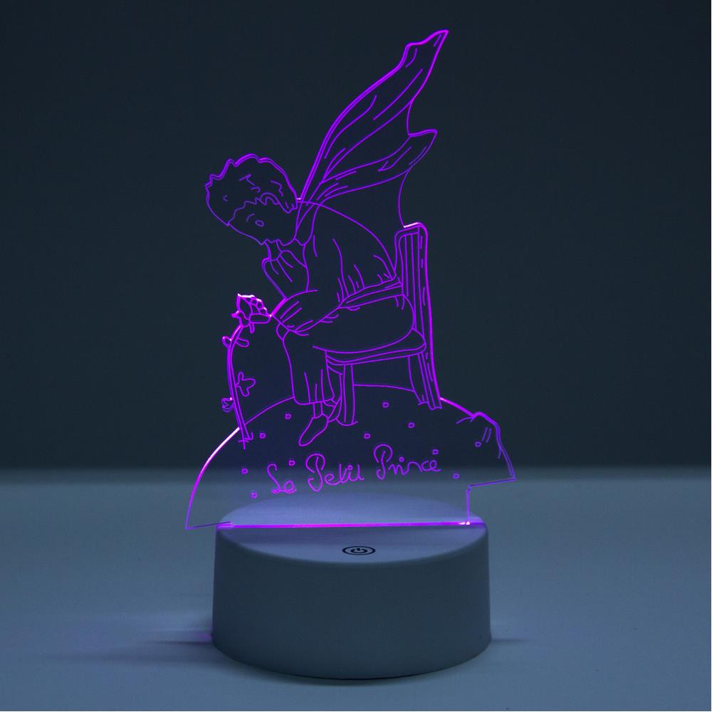 Küçük Prens 3D Dokunmatik Gece Lambası