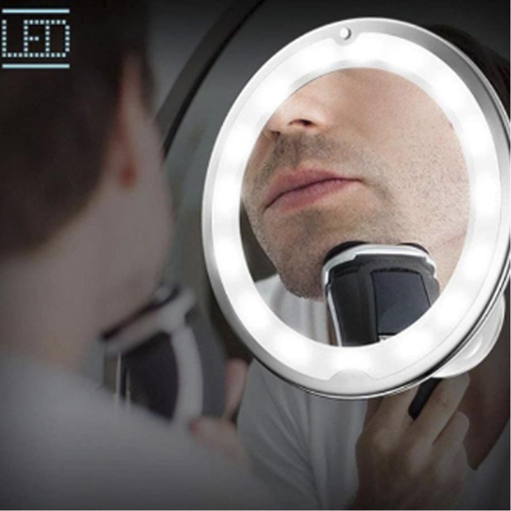 Flexıble 10x Zoomlu Esnek Işıklı Çerçeveli Makyaj Aynası
