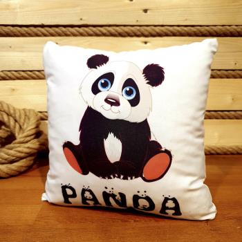 Panda Figürlü Puf Yastık