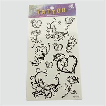 Kalp Tattoo Dövme Sticker