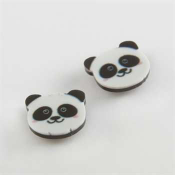 Panda Mıknatıslı Plastik Çocuk Küpesi
