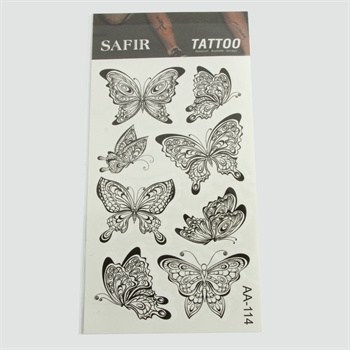 Kelebek Tattoo Dövme Sticker