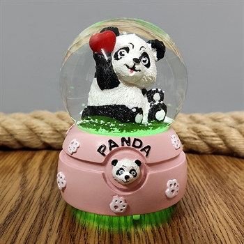 Panda Işıklı Kar Küresi Küçük