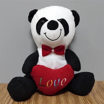 Love Yazılı Oturan Panda 28 cm