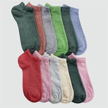 3 Çift Karışık Renkli Bayan Bilek Çorap