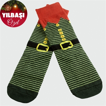 Noel Baba Kemeri Yılbaşı Penye Çorap