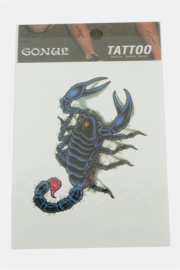 Yengeç Tattoo Dövme Sticker