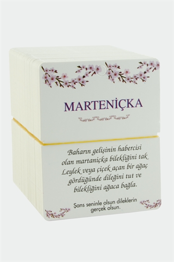 Marteniçka Bileklik Kartı