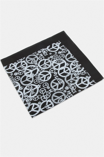 Barış Desenli Bandana 50*50