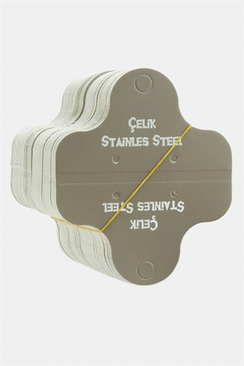 Çelik Yazılı Kolye Kartı 200 Adet