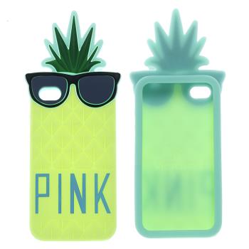 iPhone 4 / 4s Pink Ananas Silikon Kılıf
