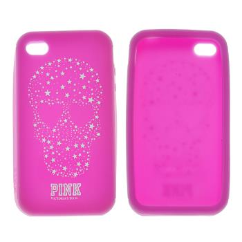 iPhone 4 / 4s Pink Kuru Kafa Silikon Kılıf


