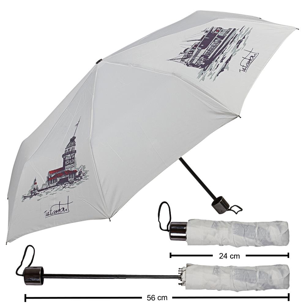 İstanbul Desenli Şemsiye
